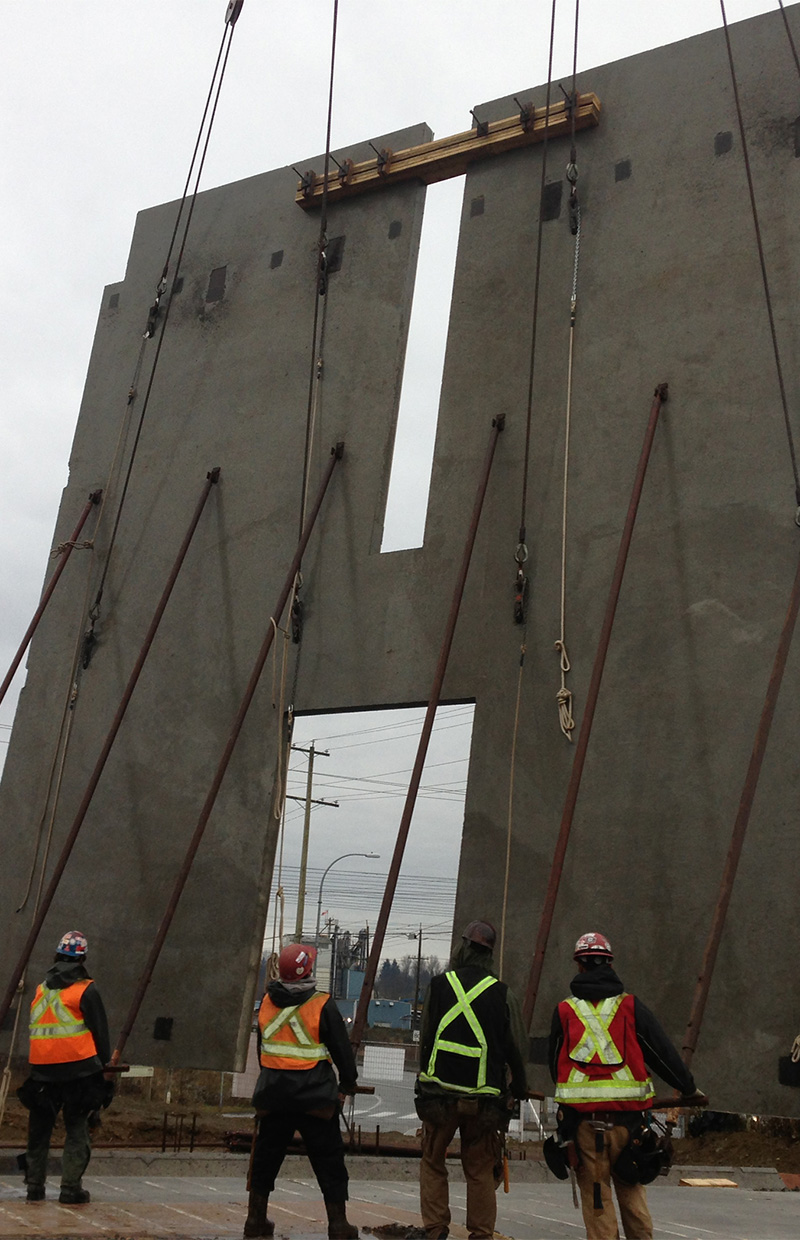 The RiteTech Construction crew working on the construction site.